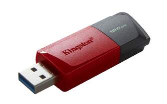 MEMORIA USB KINGSTON 128GB NEGRO/ROJO RETRACTIL