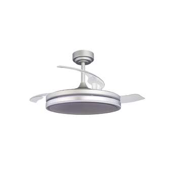 VENTILADOR TECHO RETRACT CRISTAL MOSS GRIS 72W MD