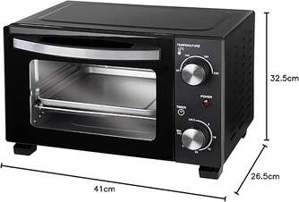 HORNO SOBREMESA JATA JEHN0910 10L 800W 37X27X23CM