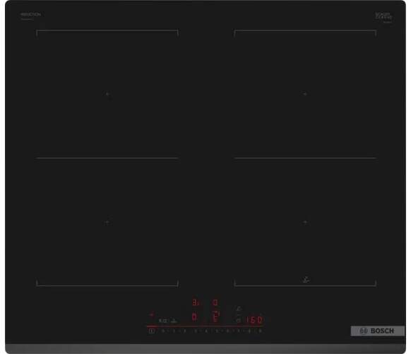 Placa Inducci&oacute;n Bosch PVQ631HC1E - 60 cm, 4 Zonas, 7400 W, Negro