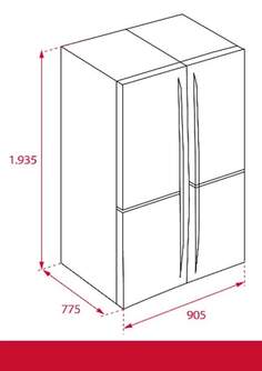 FRI. TEKA RMF77920SS 193,5x83,3x90,5 4P NF INOX