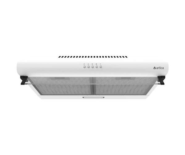 Campana Convencional Artica APURE60CB - 60 cm, 310 m3/h, Luz LED, 2 Velocidades, Clase C, Blanca