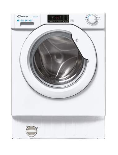Lavadora Integrable Candy CBW 27D1E-S - Clase D, 7kg, 16 Programas, 1200rpm, Display, Blanca