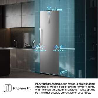 FRI. HISENSE RL3K370SAIE1 186x60 1P NF INOX KFIT