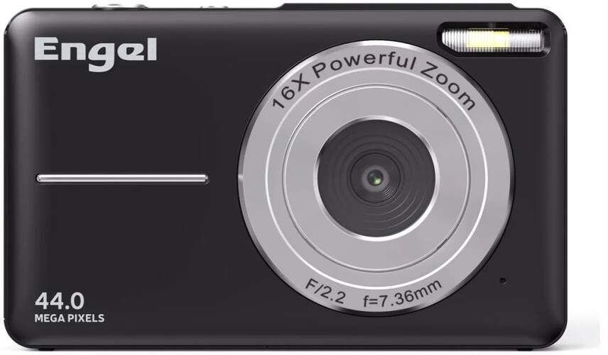 C&aacute;mara Engel EC2400B - Zoom 16x, Foco autom&aacute;tico, pantalla 2,4" IPS, Negra