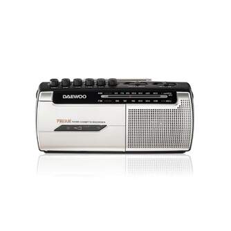 RADIO CASSETTE DAEWOO DW1107 AM/FM PLATA