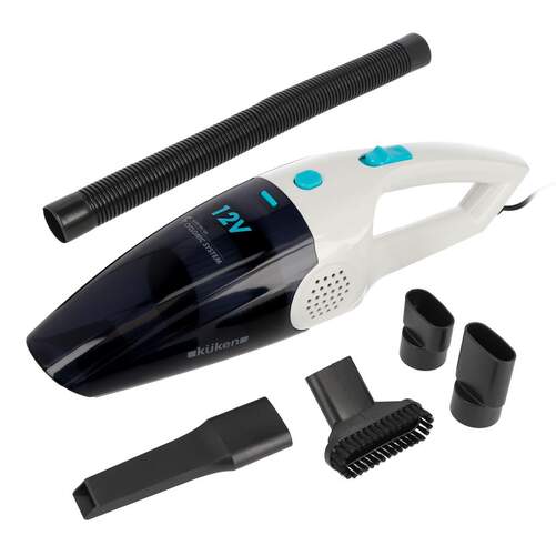 Aspiradora de mano Kuken 34331 - Multifunción, 12 V, 100 W, Seco/Húmedo