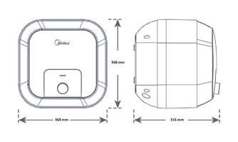 TERMO MIDEA D1520VD1 LUME COMPACT 15L CLASE B