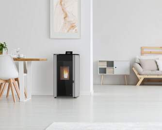 ESTUFA A PELLET RED POD FIRST 8KW GREY