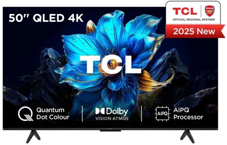 TV TCL 50" 50P7K - 4K Ultra HD, OLED, Google TV, Dolby Vision y Atmos, Procesador AiPQ, HDR10+