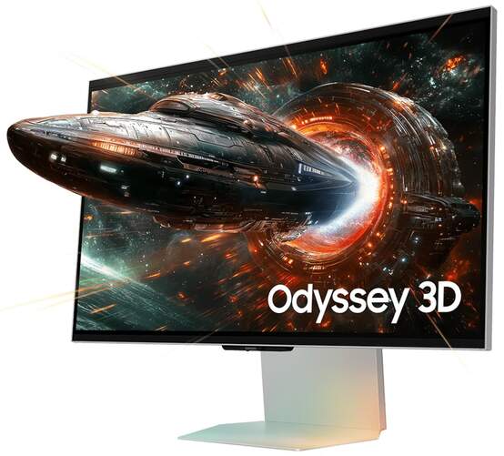 Monitor Gaming Samsung 27" Odyssey 3D LS27FG904XUXEN - 4K Ultra HD, 165 Hz, Audio espacial