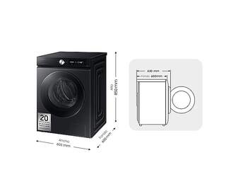 LVD. SAMSUNG WW90DB7U94GBU3 9K 1400RPM ECB NEGRO