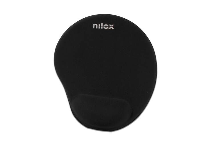 Alfombrilla Nilox Para Ratón - Ergonómico, 25x22 cm, Negro