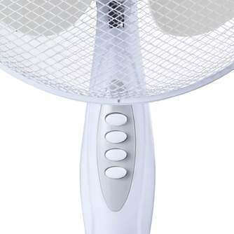 VENTILADOR PIE HAEGER SF16W011A CROSS WIND WHIT