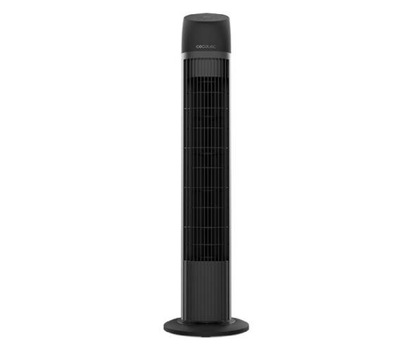 Ventilador Torre Cecotec EnergySilence 8050 SkyLine Smart - 45W, 84cm, 3 Velocidades, Oscila, Mando