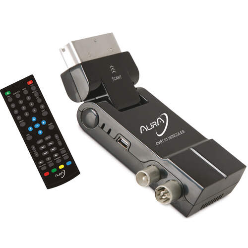 Receptor TDT Aura Hercules 01 - Conexión SCART, USB, MPEG1/2, RGB, 1000 Canales