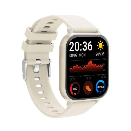 Smartwatch Denver SWC-176BEMK2 Beige - 1,81", Bluetooth 5.3, 2-3 d&iacute;as autonom&iacute;a, Monitor salud