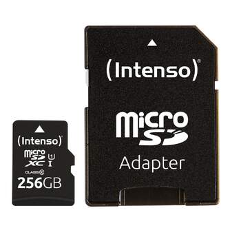 TARJ. MEM. INTENSO MICRO SD 256 GB CON ADAPTADOR