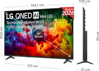 TV LG 43%%%quot; 43QNED70B6C UHD QNED MINILED A7 WEBOS26
