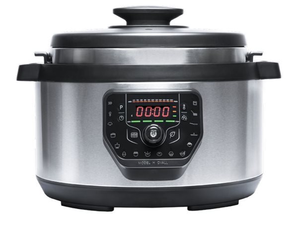 Olla El&eacute;ctrica Cecotec GM Modelo H Ovall - 1000 W, 8 L, Programable, Negro, Inox