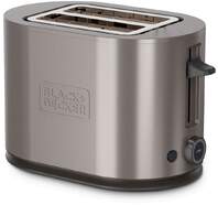 Tostadora Black&Decker BXTO901E - 900 W, 2 Ranuras Cortas, Inox