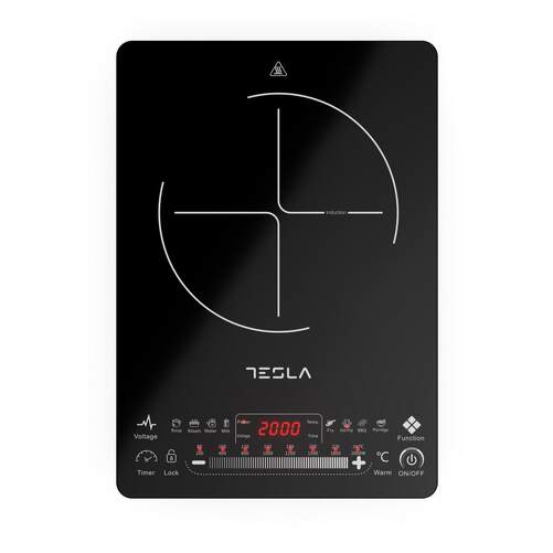 Hornillo Induccción Tesla IC400B - 20 cm, 2000 W, Slide