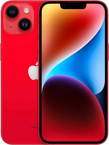 Apple iPhone 14 6/128GB Rojo - 6.1" Super Retina, 5G, Dual Cam 12Mpx, Photonic Engine, Chip A15, NFC