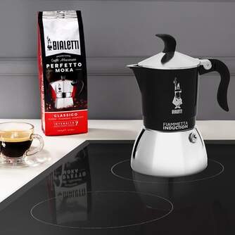 CAFET. ITALIANA BIALETTI FIAMMETTA INDUCT BLACK 4T