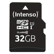 Tarjeta Micro SD Intenso 32 GB - Incluye adaptador SD a MicroSD, hasta 90 mb/s