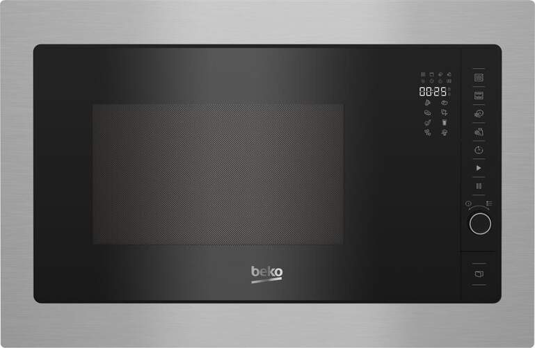 Microondas Integrable Beko BMGB 25332 BG - 900W +Grill, 25 Litros, 5 Potencias, Acero Inox