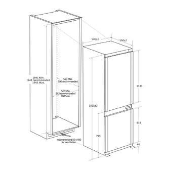 FRICOM. HAIER HBW7519C 193x54 NF INT