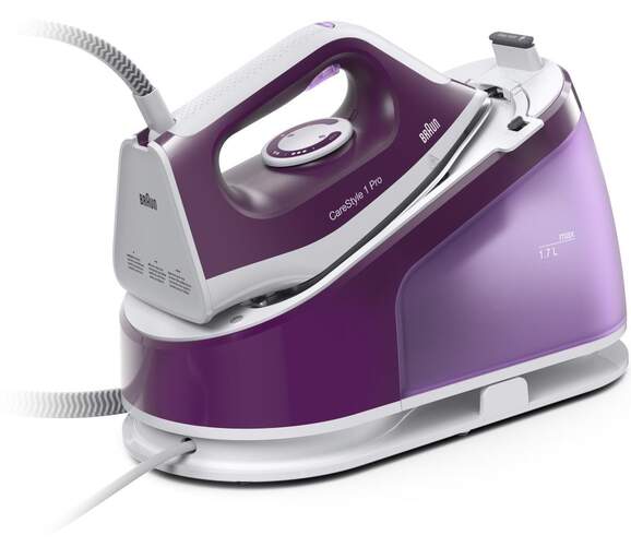 Centro Planchado Braun IS1514VI - 2200 W, 6 Bar, 1,7 L, 400 gr/min, Púrpura