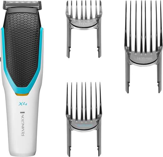 Cortapelo Remington HC4000 Series X4 - 3 Peines ajustables, Cuchillas de Acero, 60 min autonom&iacute;a