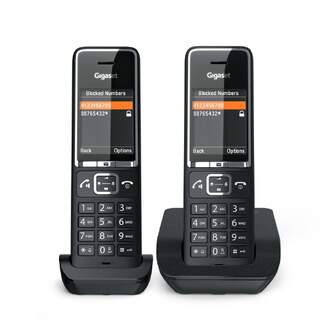 TELEFONO DECT GIGASET COMFORT 550 DUO NEGRO