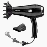 Secador Babyliss D374DE - 2000 W, Con difusor, funci&oacute;n i&oacute;nica, Negro