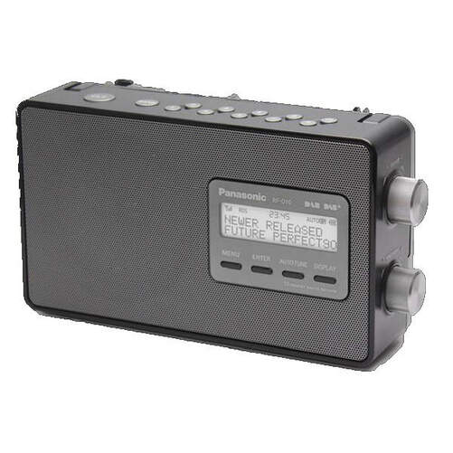 Radio Panasonic RFD10EGK - Radio FM/DAB+, 2 W RMS, funciona con 4 pilas C o corriente