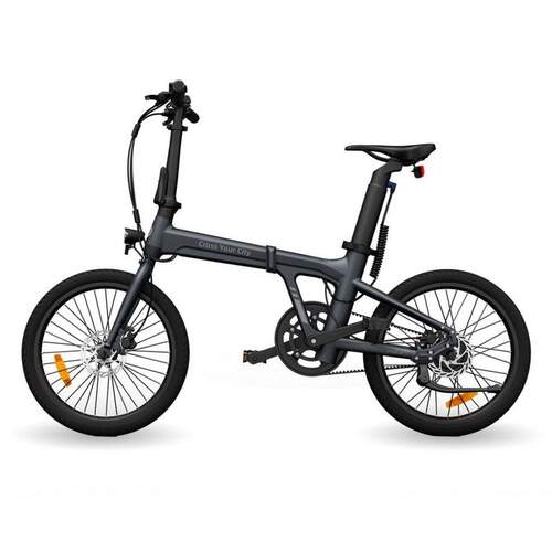 Bicicleta Eléctrica Xiaomi Ado A20 Air Gris - 250W 10Ah 36V, Aut 100km, Frenos Disco, Correa Carbono