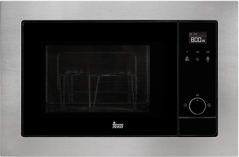 Microondas Integrable Teka MS620BIS Negro - 20 Litros, 700W, 5 Programas, Grill 1000W, Marco Inox