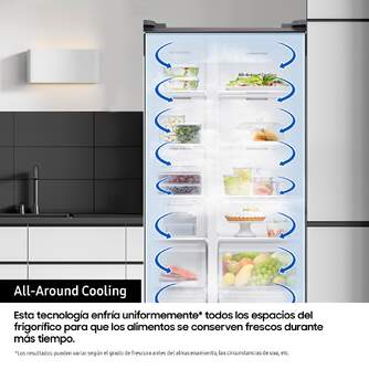 FRI. SAMSUNG RS90F64EETEF 179x92 TFT DISP INOX