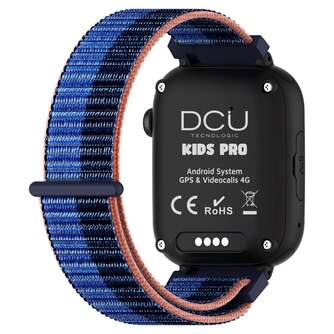 SMARTWATCH DCU KIDS PRO NEGRO   TELA 2 COLORES