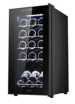 Vinoteca Cecotec GrandSommelier 15000 Black Compressor - 15 Botellas, 5-18ºC