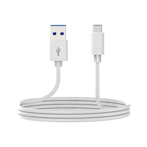 Cable DCU USB-C a USB-A - 2 metros, USB 3.0, Blanco