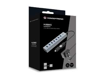 DOCKING CONCEPTRONIC HUB 7 IN 1 ALUMINIUM USB