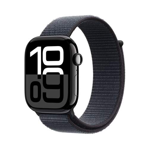 Smartwatch Apple S10 - GPS, 46 mm, Aluminio, Correa, Negro Azabache