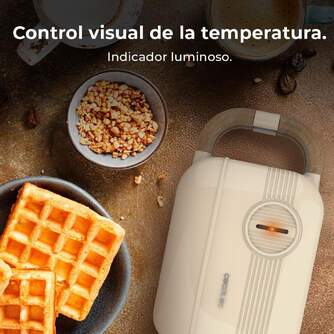 SANDWICH. CECOTEC ROCK%%%#39;NTOAST RETRO ONE BEIGE 1309