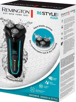 AFEITADORA REMINGTON R6 STYLE AQUA 60MIN USB WET%%%amp;DRY