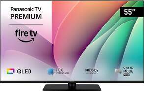 TV Panasonic 55" QLED TV55W80AEZ - 4K Ultra HD, Fire TV, Alexa incorporado, HDR10+, 20 W
