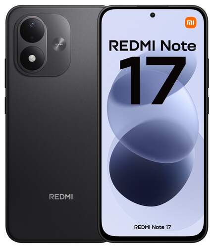 Xiaomi Redmi Note 17 6/256 GB Negro - Pantalla 6,99", Snapdragon 6s Gen2, C&aacute;mara doble 50MP, 7700mAh