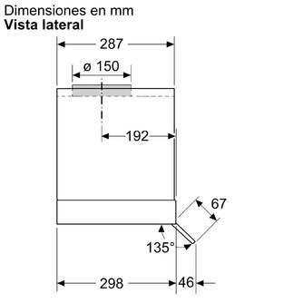 CAMP. BALAY 3BD865MM 60CM 582M3H INT NEGRO MATE