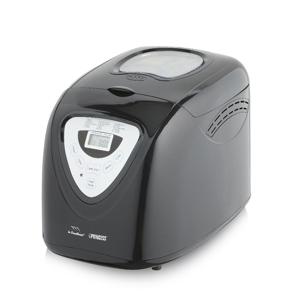 Princess 152009 Panificadora 600w de 01.152009.01.001 900 15 programas completamente para dietas especiales y alergias gluten temporizador digital capacidad gramos negra 188 900gr